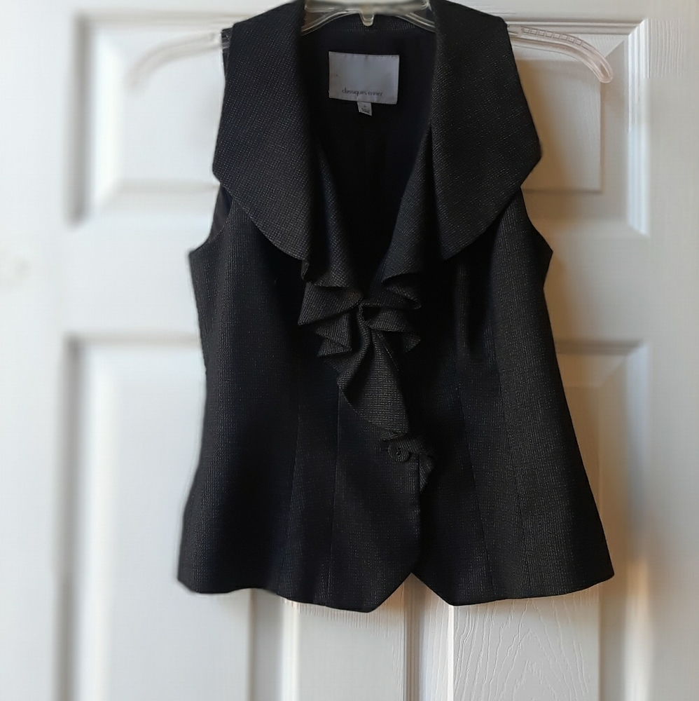 Ruffle Fitted Vest